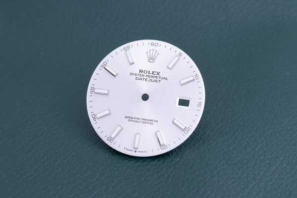 Load image into Gallery viewer, Rolex Silver Index marker Dial for model 126300 - 126334 FCD24722
