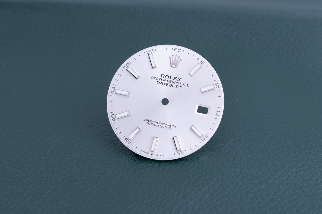 Rolex Silver Index marker Dial for model 126300 - 126334 FCD24736