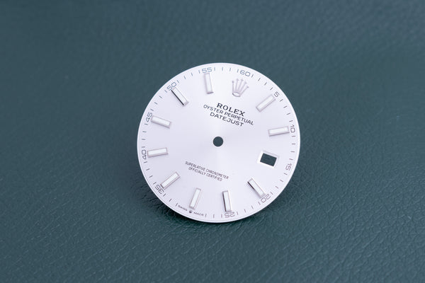Load image into Gallery viewer, Rolex Silver Index marker Dial for model 126300 - 126334 FCD24748
