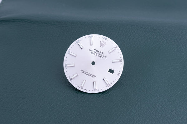 Load image into Gallery viewer, Rolex Silver Index marker Dial for model 126300 - 126334 FCD24751
