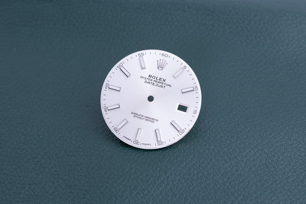 Load image into Gallery viewer, Rolex Silver Index marker Dial for model 126300 - 126334 FCD24768
