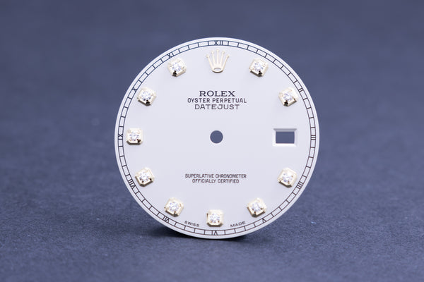 Load image into Gallery viewer, Rolex Datejust II Ivory Diamond Dial for model 116333 FCD13041
