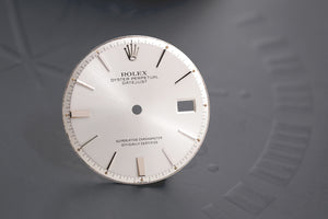 Rolex Datejust Silver Stick marker dial for model 1601 FCD13077