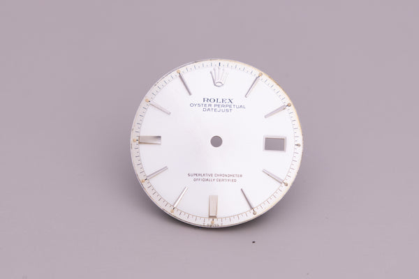 Load image into Gallery viewer, Rolex Datejust Silver Stick door stop marker dial for model 1601 FCD13383
