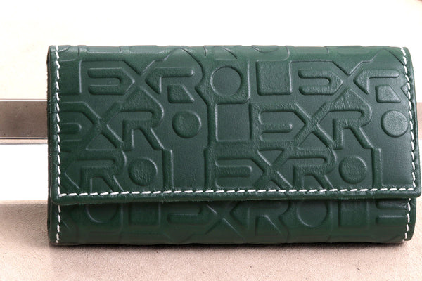 Load image into Gallery viewer, Rolex Green Leather Wallet / Keyholder FCD14611
