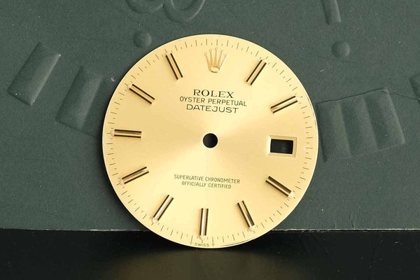 Load image into Gallery viewer, Rolex Mens Datejust Champagne Stick Dial for 16013 FCD14847
