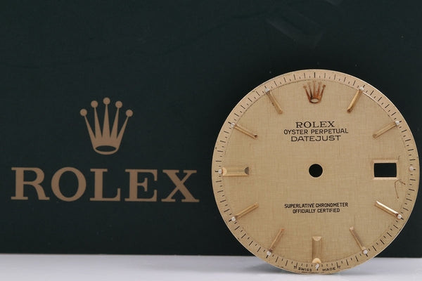 Load image into Gallery viewer, Rolex Mens Datejust Champagne Stick Dial for 1601 - 1603 FCD14857
