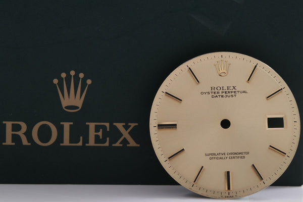 Load image into Gallery viewer, Rolex Mens Datejust Champagne Stick Dial for 1601 - 1603 FCD14858
