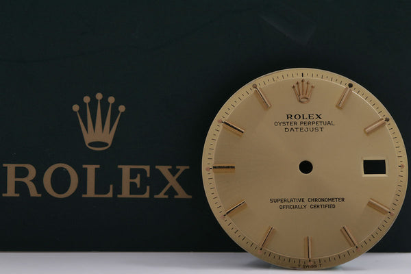 Load image into Gallery viewer, Rolex Mens Datejust Champagne Stick Dial for 1601 - 1603 FCD14860
