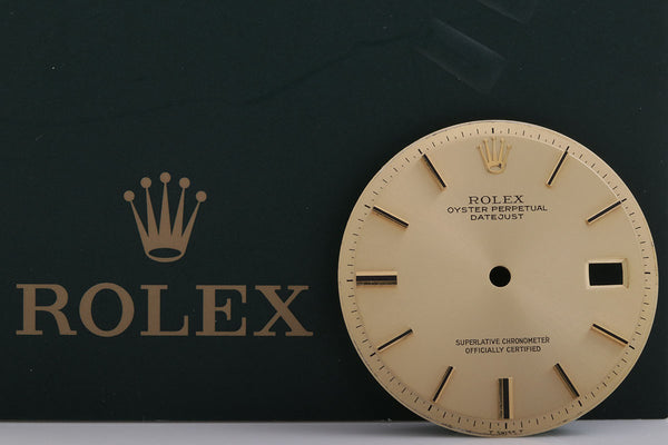 Load image into Gallery viewer, Rolex Mens Datejust Champagne Stick Dial for 1601 - 1603 FCD14877
