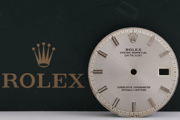 Load image into Gallery viewer, Rolex Mens Datejustsilver Stick Dial for 1601 - 1603 FCD14888
