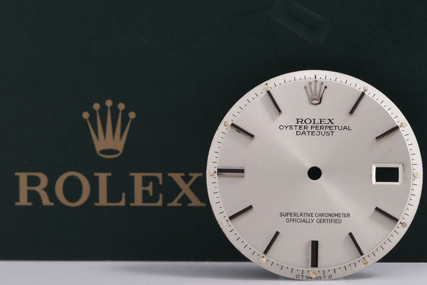 Load image into Gallery viewer, Rolex Mens Datejustsilver Stick Dial for 1601 - 1603 FCD14910
