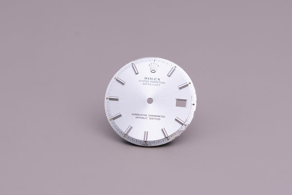 Load image into Gallery viewer, Rolex Mens Datejustsilver Stick Dial for 1601 - 1603 FCD14937
