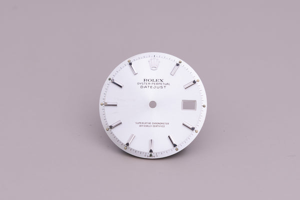 Load image into Gallery viewer, Rolex Mens Datejustsilver Stick Dial for 1601 - 1603 FCD14946
