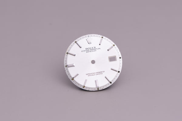 Load image into Gallery viewer, Rolex Mens Datejust silver Stick Dial fat 6 and 9 for 1601 - 1603 FCD14960
