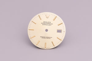 Rolex Mens Datejust Champagne stick marker dial for model 16013 FCD15624