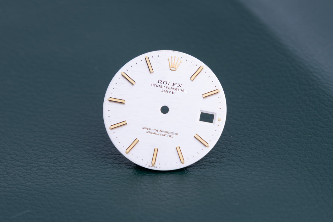 Rolex Date Silver Mosaic Brick dial for model 1500 FCD16364