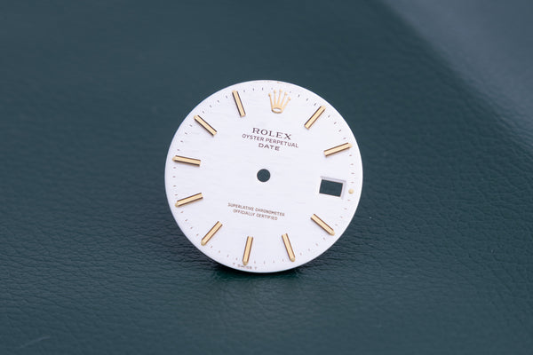 Load image into Gallery viewer, Rolex Date Silver Mosaic Brick dial for model 1500 FCD16364
