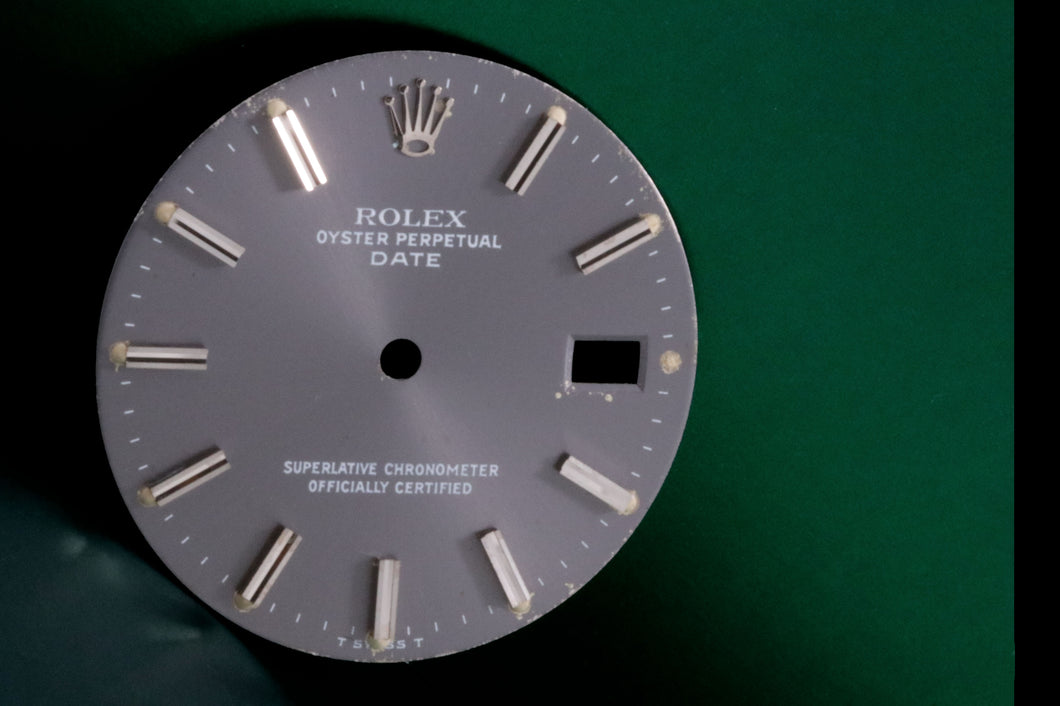 Rolex Non Quickset Date Charcoal Stick Dial for model 1500 - 1501 FCD17338