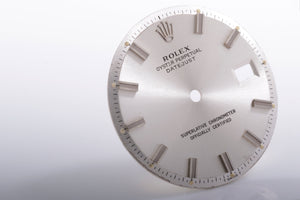 Rolex Datejust Silver Stick Wide boy dial  for model 1601 FCD17448