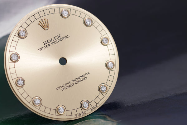 Load image into Gallery viewer, Ultra Rare Rolex Oyster Perpetual Diamond dial for model 1007 FCD18042
