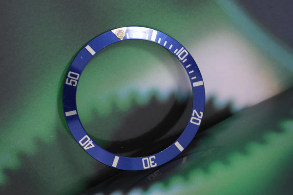 Load image into Gallery viewer, Rolex Submariner 16803 - 16613 Blue Insert Lumi Pearl Glows Green FCD18054
