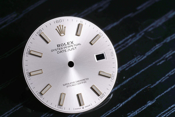 Load image into Gallery viewer, Rolex Datejust 41 Silver Stick Dial for 126333 FCD18531
