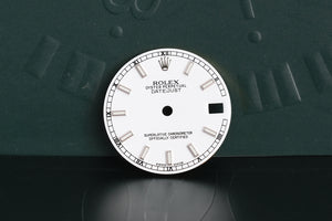 Rolex Midsize White Lumi Stick Dial for 178174 FCD19045