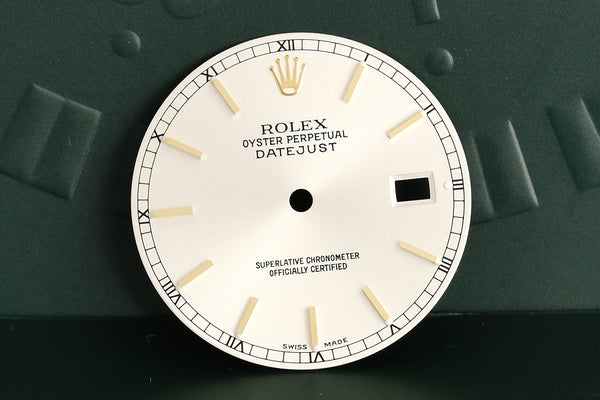 Load image into Gallery viewer, Rolex Datejust Silver Stick dial for model 16233 FCD19383
