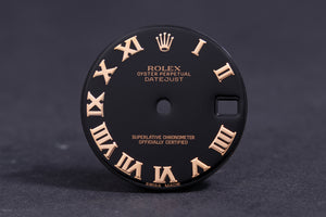 Rolex Midsize Datejust Black Roman Dial for model 178271 FCD19596