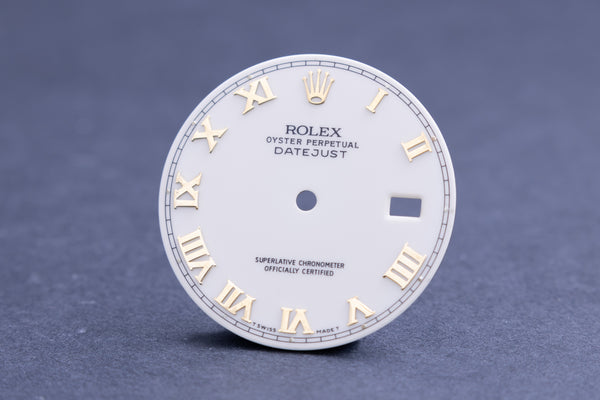 Load image into Gallery viewer, Rolex Mens Datejust Cream Roman Dial for 16233 FCD20324
