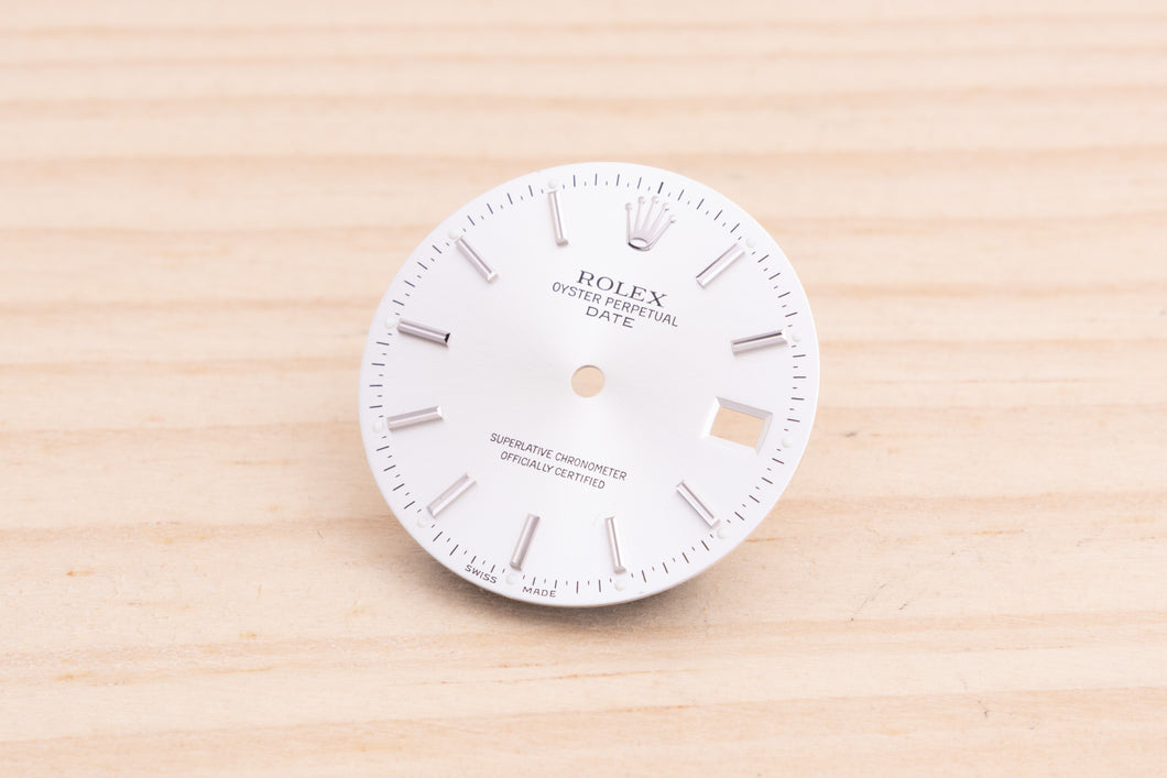 Rolex Silver Stick marker Dial for model 15200 FCD20365