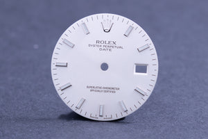 Rolex date Silver Index Dial for model 115200 FCD20368