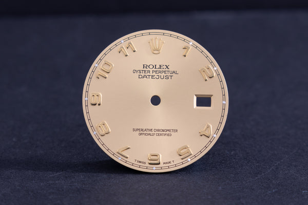 Load image into Gallery viewer, Rolex Champagne Arabic Dial for model 16013 - 16233 FCD20529
