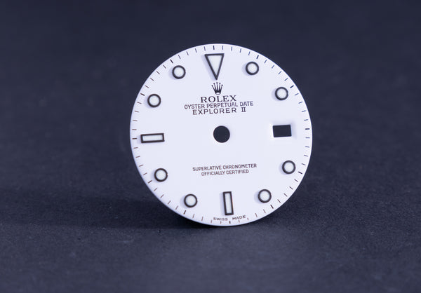 Load image into Gallery viewer, Rolex Explorer II White Swiss Made Dial for 16570 - 16550 FCD20588
