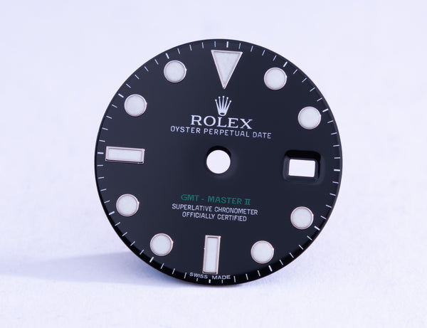 Load image into Gallery viewer, Rolex GMT Master II Luminova Dial for model 116710LN FCD20636
