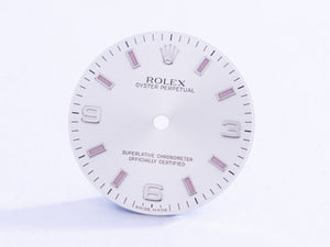 Rolex Midsize silver Arabic PINK Sticks dial for model 177200 FCD20665