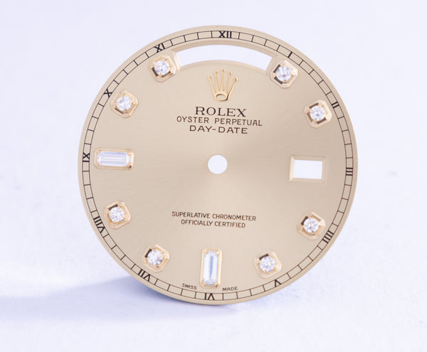 Load image into Gallery viewer, Rolex Day-Date Champagne Diamond dial for model 118238 FCD20667
