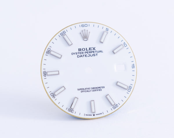 Load image into Gallery viewer, Rolex Datejust 41 White Stick Dial for 126334 - 126300 FCD20911
