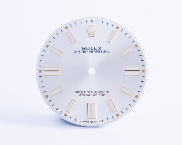 Load image into Gallery viewer, Rolex Silver Oyster Perpetual Dial for model 124300 FCD20922
