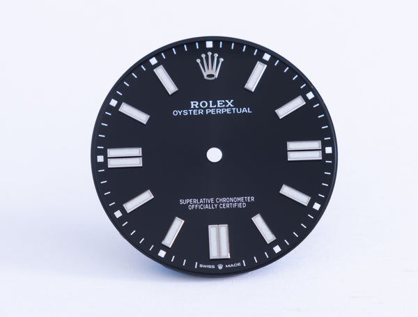 Load image into Gallery viewer, Rolex Black Oyster Perpetual Dial for model 124300 FCD20929
