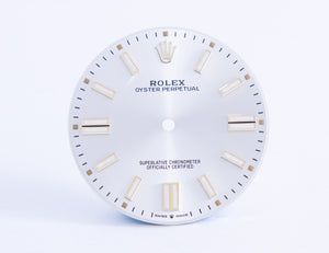 Rolex Silver Oyster Perpetual Dial for model 124300 FCD20947