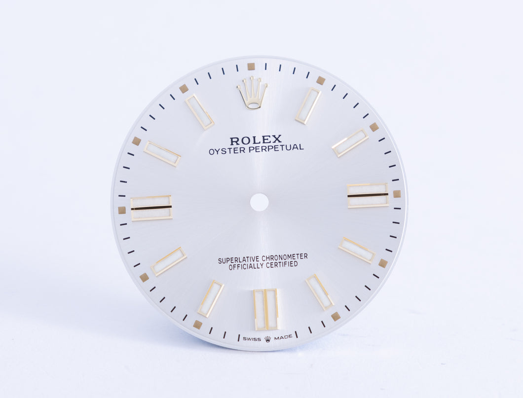 Rolex Silver Oyster Perpetual Dial for model 124300 FCD20950