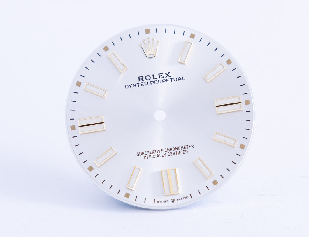 Rolex Silver Oyster Perpetual Dial for model 124300 FCD20952