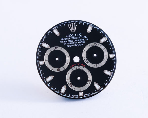 Load image into Gallery viewer, Rolex Black “Luminova” Daytona Dial for model 116520 FCD21028
