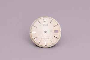 Rolex Datejust Silver Tropical Door Stop marker dial for model 1601 FCD21058