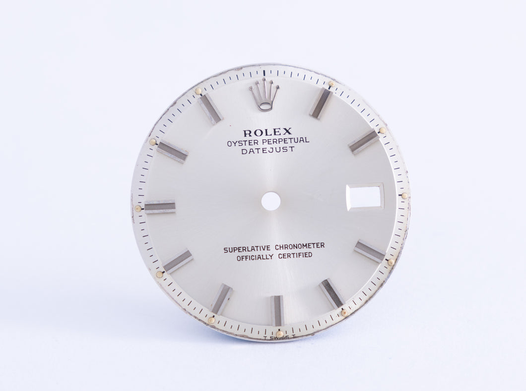 Rolex Datejust Silver Wide Boy Marker dial for model 1601 FCD21074