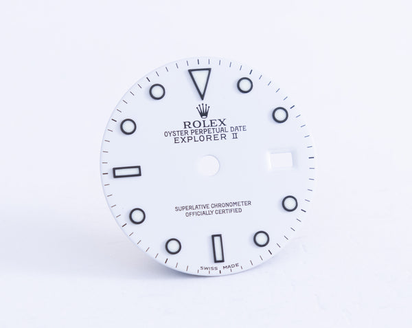 Load image into Gallery viewer, Rolex Explorer II White Swiss Made Dial for 16570 - 16550 FCD21285
