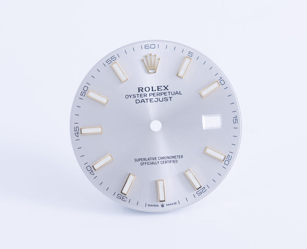 Load image into Gallery viewer, Rolex Datejust 41 Silver Stick Dial for 126333 FCD21540
