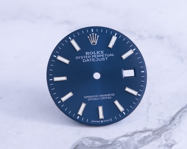 Load image into Gallery viewer, Rolex Datejust Blue Index dial for model 126234 FCD21585
